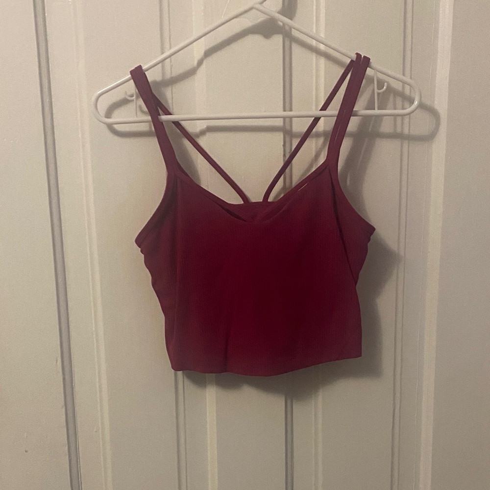 lululemon athletica Burgundy Tank Top